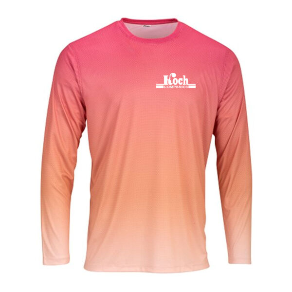 Paragon - Barbados Performance Pin Dot Long Sleeve T-Shirt - Printed Logo Thumbnail