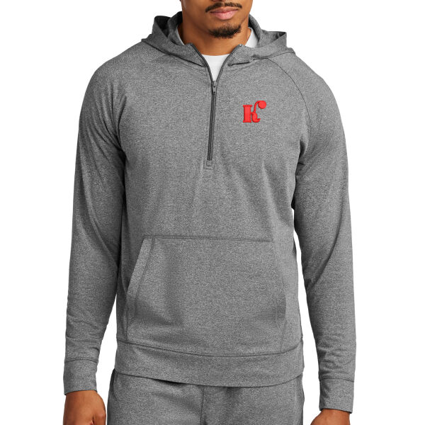 Sport-Tek® Sport-Wick® Stretch 1/2-Zip Hoodie - Embroidered Logos Thumbnail